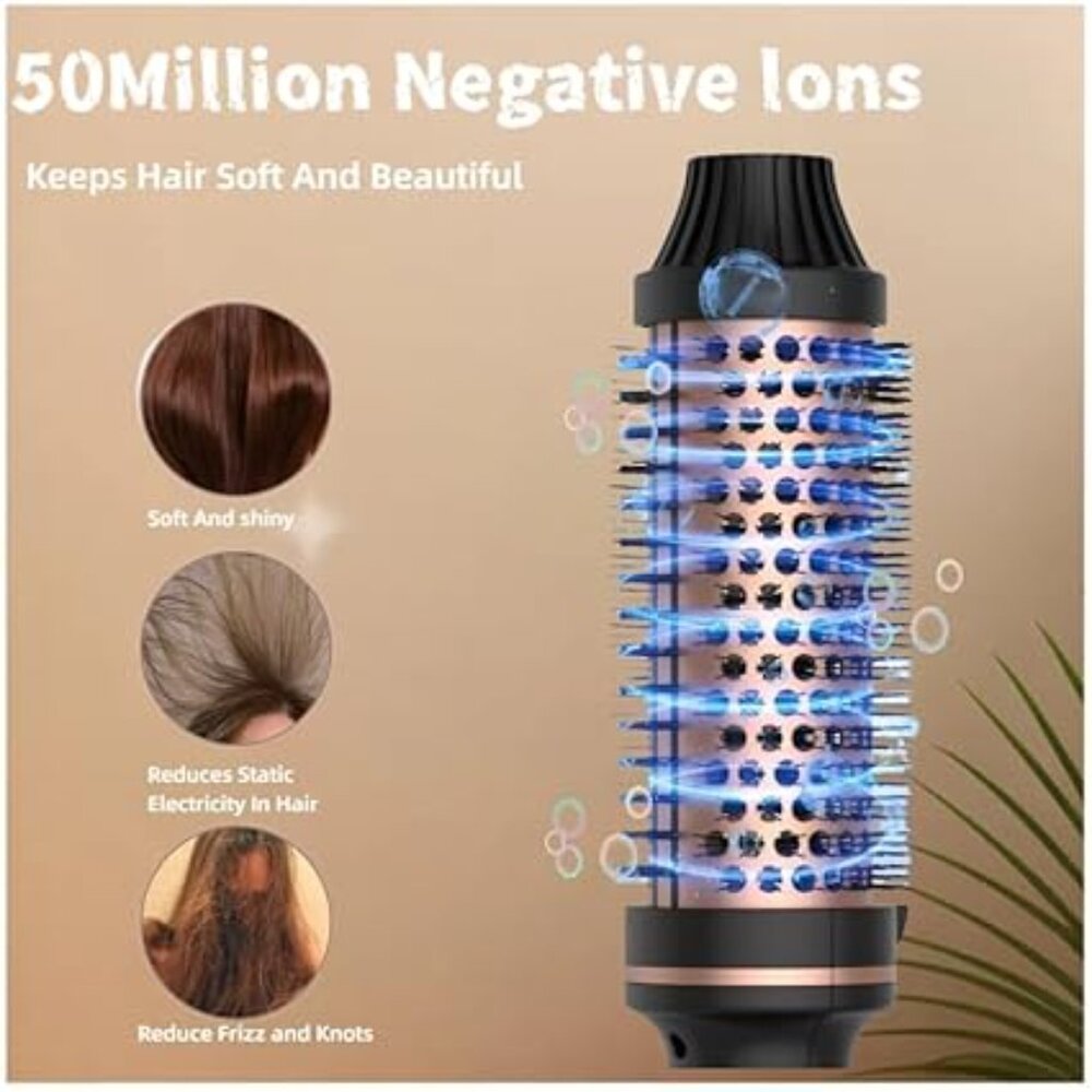 Beauty Thermal Brush 3-in-1 Pro Negative Ion Two PTC Heaters Thermal Brush - Picture 7 of 8